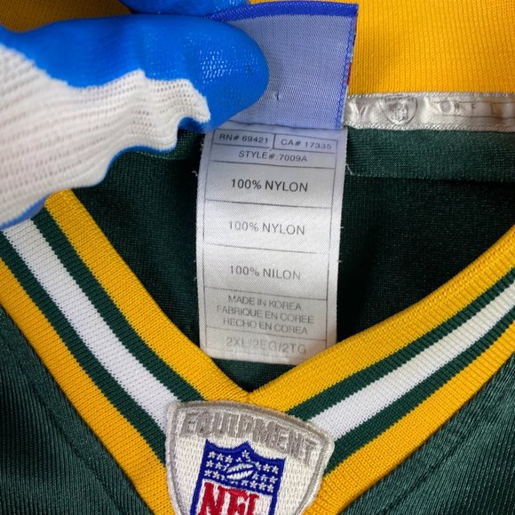 Brett Favre Football Jersey Reebok Equipment Green Bay Packers Men's 2XL - Picture 13 of 16